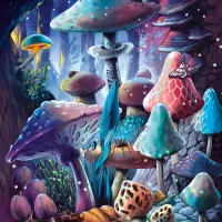 Champignons - Glow in the dark