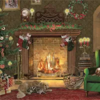 Mini-Puzzle - Festive Xmas - Au Coin du Feu