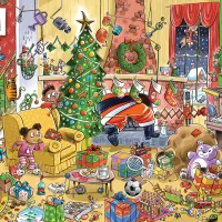 Catching Santa - Puzzle Famille (Pièces de Tailles Différentes)
