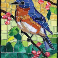 Cynthie Fisher - Stained Glass Bluebird