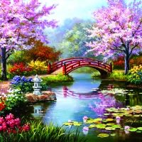 Pièces XXL - Jardin Japonais en Fleur