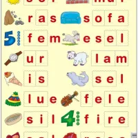 Puzzle Cadre - Lær å lese (små bokstaver) (en Norvégien)