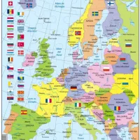 Puzzle Cadre - Carte Politique de l'Europe (Italien)