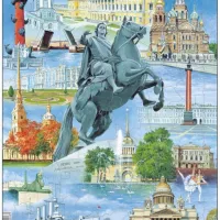 Puzzle Cadre - Souvenirs de Saint-Petersburg, Russie