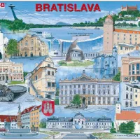 Puzzle Cadre - Souvenirs de Bratislava, Slovaquie (en Anglais)