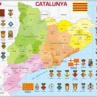Puzzle Cadre - Carte de la Catalogne (en Catalan)