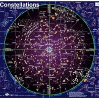 Puzzle Cadre - Carte des Constellations (en Anglais)