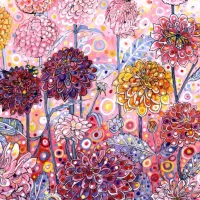 Pink Dahlias