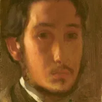 Edgar Degas : Autoportrait avec Col Blanc, 1857