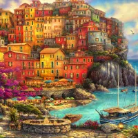 Chuck Pinson - A Beautiful Day at Cinque Terre