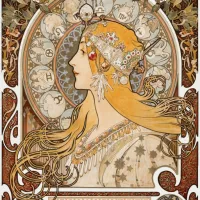 Alphonse Mucha - La Plume, 1896-97