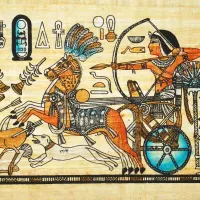 Peinture sur Papyrus Egyptien