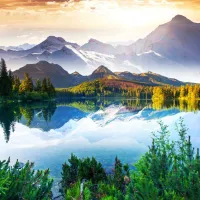 La Montagne derrière le Lac
