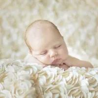 Konrad Bak: Baby sleeping in the Roses