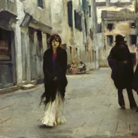 John Singer Sargent : Rue à Venise, 1882