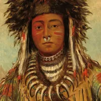 George Catlin : Chef Indien - Ojibbeway, 1843
