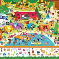 Au camping - Cherche et trouve
