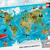 Carte du Monde des Animaux