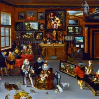 Hieronymus Francken Iicirca - The Archdukes Albert and Isabella Visiting a Collector's Cabinet, 1623