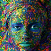 Face Art - Portrait of woman