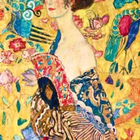 Gustave Klimt - Lady with Fan, 1918