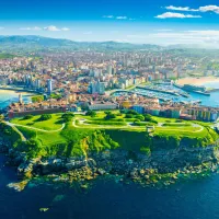 Vue de Gijón - Les Asturies, Espagne