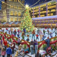 Patinage à Noël