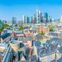 Vue aérienne de Francfort, Allemagne