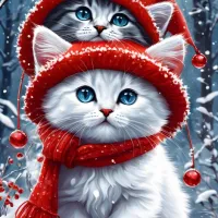 Kitties in the Winter
