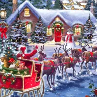 Santa And Sleigh