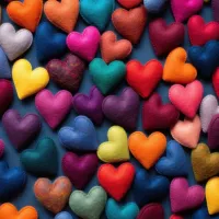 Coeurs Multicolores