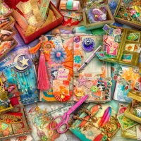 The Junk Journaler's Desk