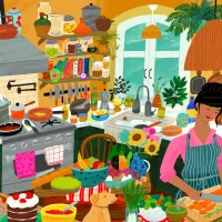 Mon bonheur est dans la cuisine