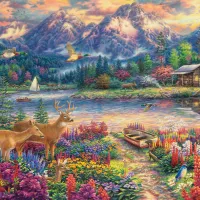 Majesté de la Montagne Printanière