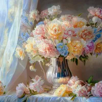 Art Collection - Pastel Peonies