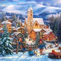 Sledding to Town