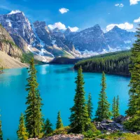 Printemps au Lac Moraine, Canada