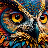 Hibou Coloré