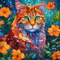 Chat Mosaïque