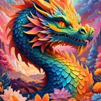 Dragon Coloré