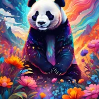 Panda Coloré