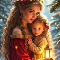 Tendresse de Noël - Collection Mère et Fille