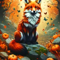 Fox and Butterflies