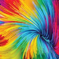 Colorful Paint Swirl