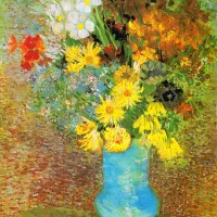 Vincent Van Gogh : Vase avec marguerites et anémones
