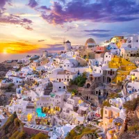 Coucher de Soleil sur Santorin