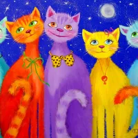Chats Souriants