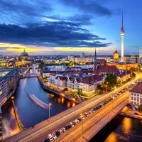 Paysage Urbain de Berlin la Nuit