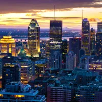 Skyline de Montréal de Nuit, Canada