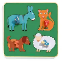 Puzzle Cadre en Bois - Family Farm